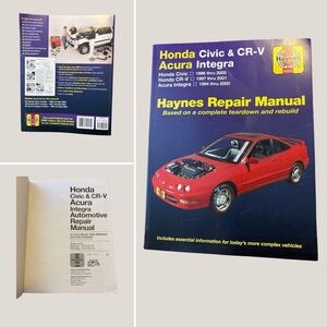Repair Manual Honda Civic CR-V & Acura Integra (1996–2001) Haynes